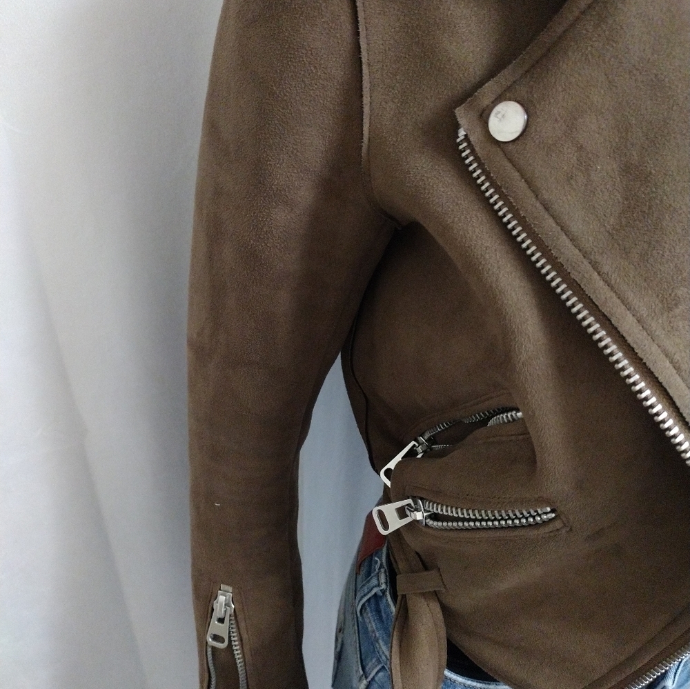 Zara Faux Suede Jacket - Picture 3 of 8